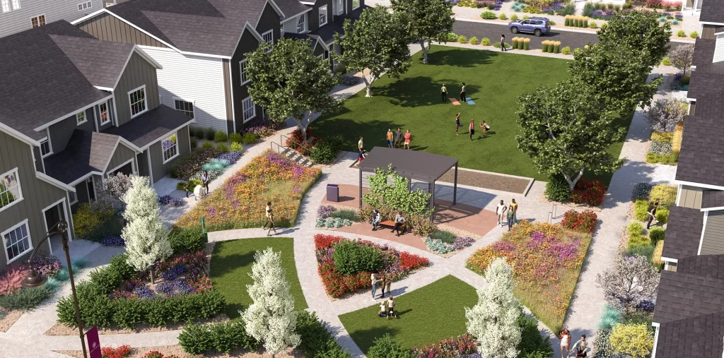 mockup of new neighborhood